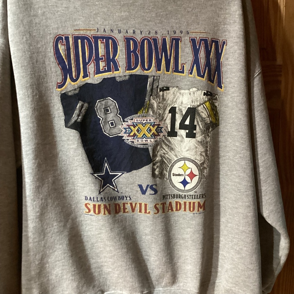 Lee Vintage Super Bowl XXX sweatshirt - Cowboys and Steelers